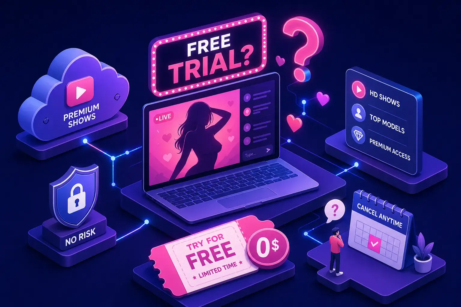 Are There Free Trials for Premium Sex Cam Shows?