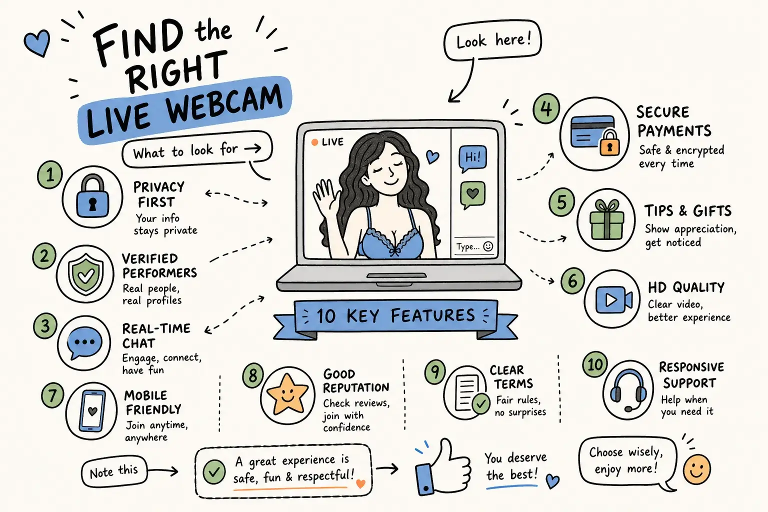 10 Features to Look for in a Live Sex Cam Site